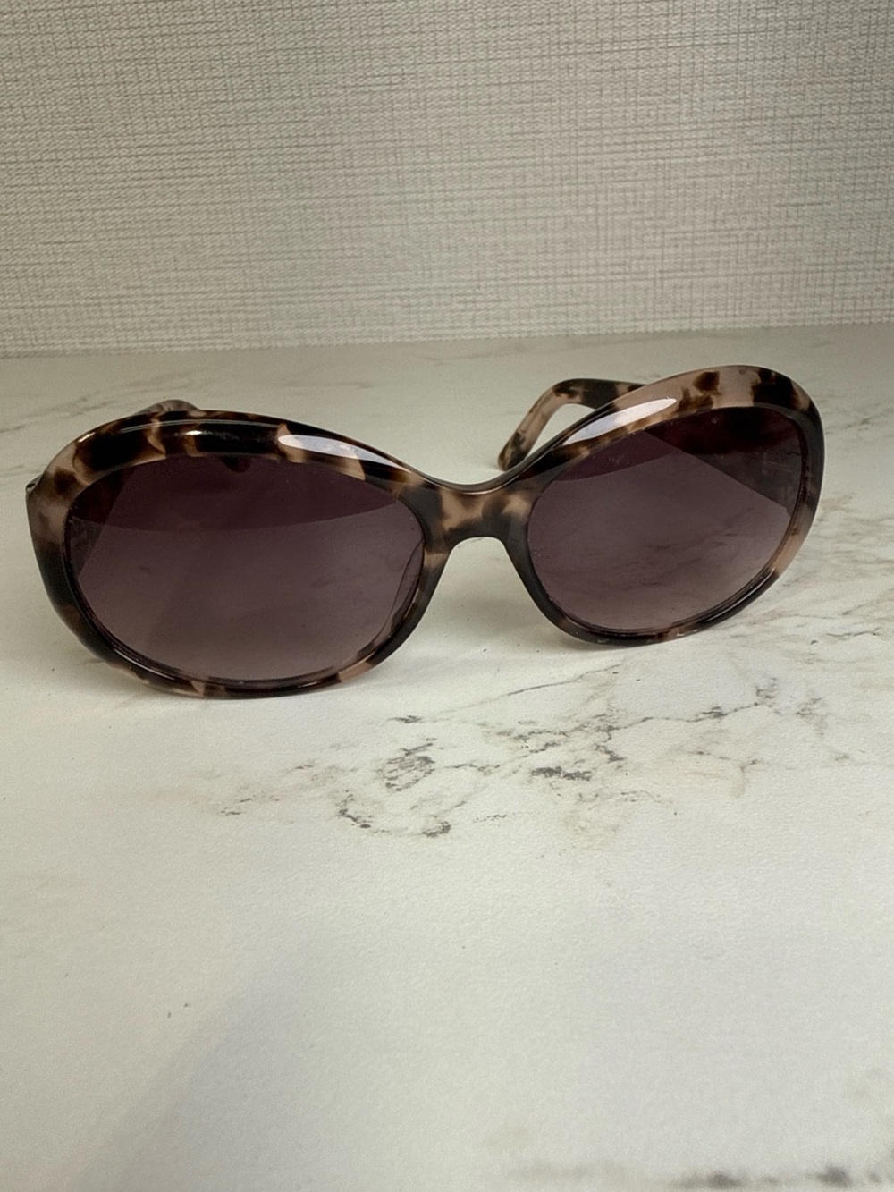 TALBOTS SUNGLASSES 61063201 20 Tortoise Shell Brown Oval Cat Eye Retro Plastic